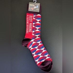Blue Q Men's Socks - Fits Shoe Size 7 -12 - Busy Making A *ucking Difference.